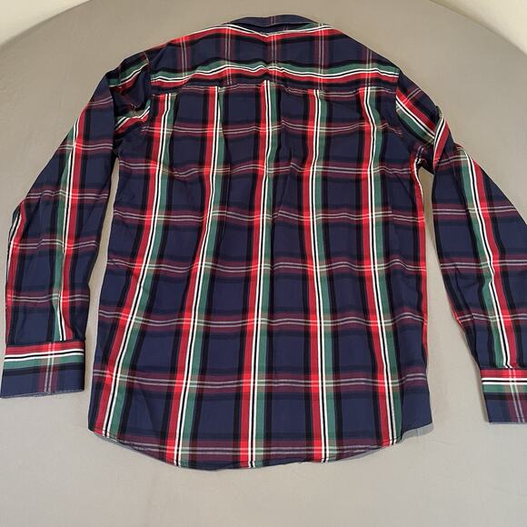 Losan Button Mens Long Sleeve Shirt Plaid "Athletic Performance Greatest League" - Picture 2 of 8